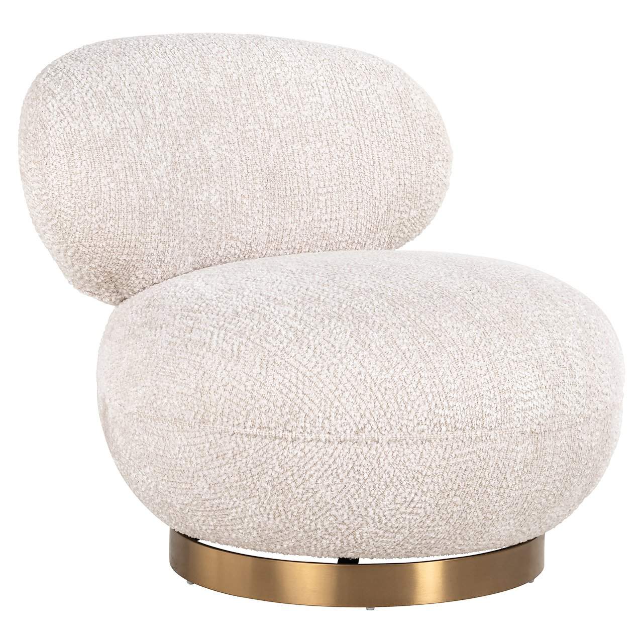 Fotoliu pivotant Jace | lovely cream