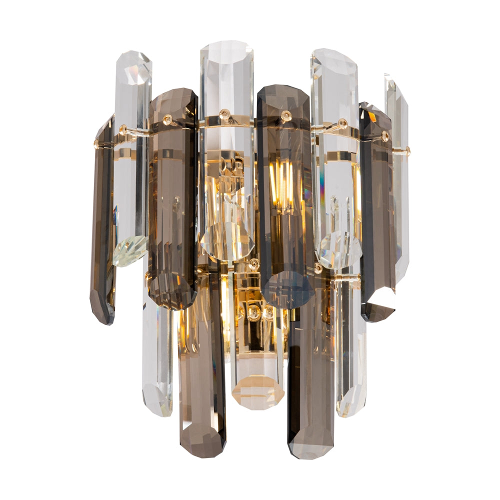 Lampa de perete aurie cu sticla Flare