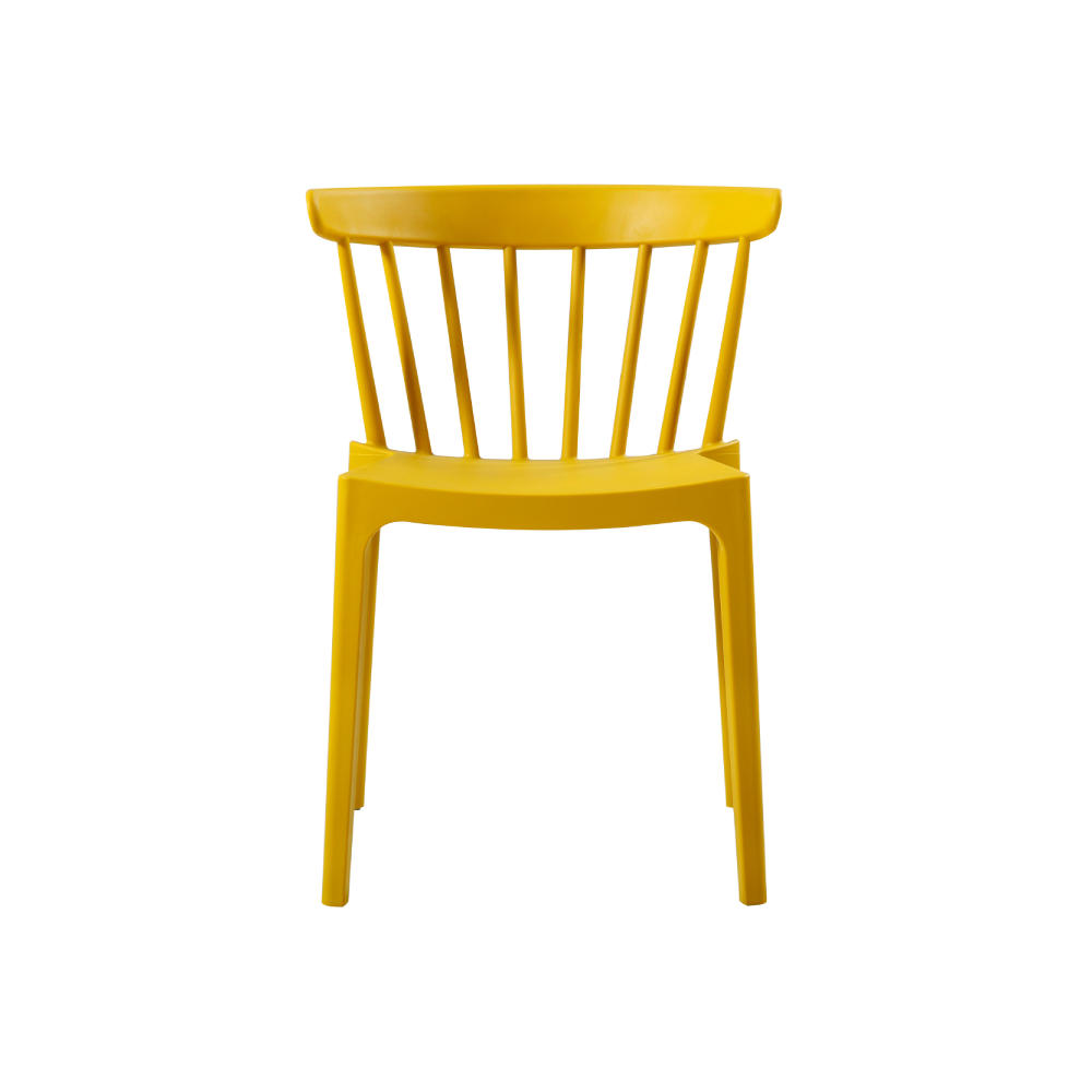 Set 2 scaune plastic galben Bliss