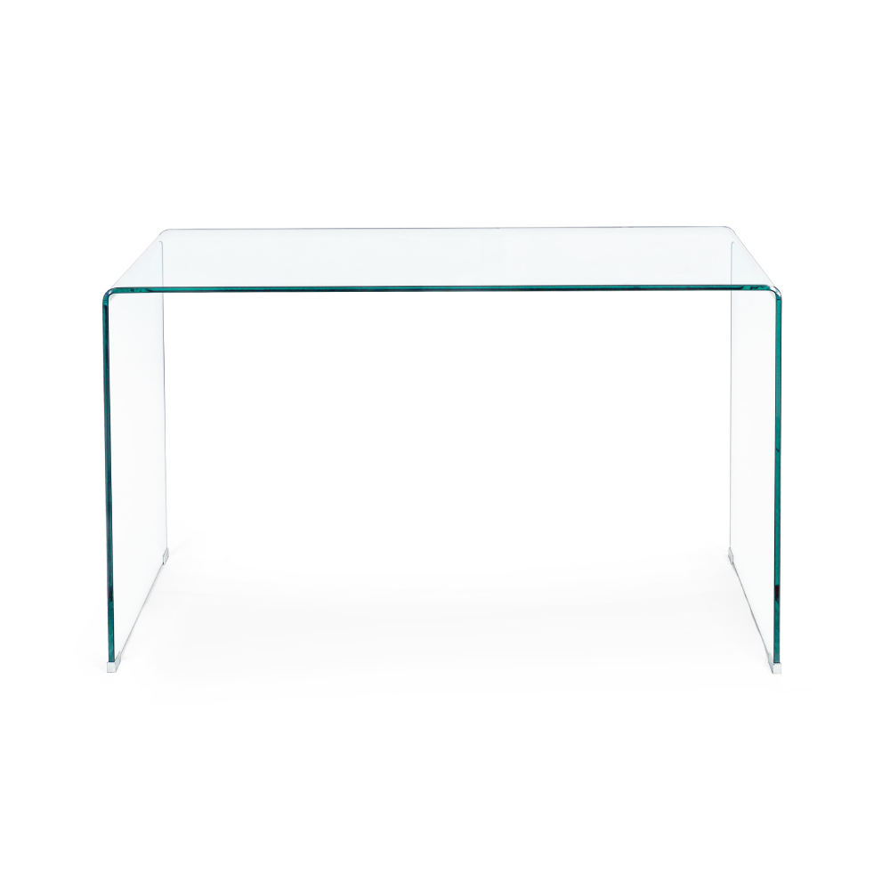 Birou din sticla transparenta Iride Desk