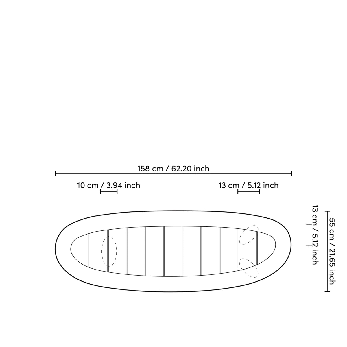 Masa de exterior Free Form