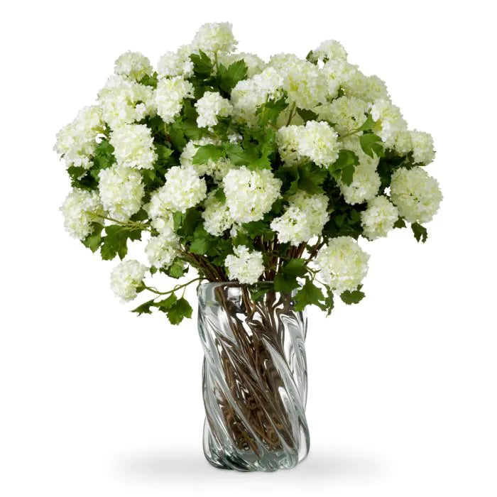 Buchet de hortensii real touch alb 36 buc