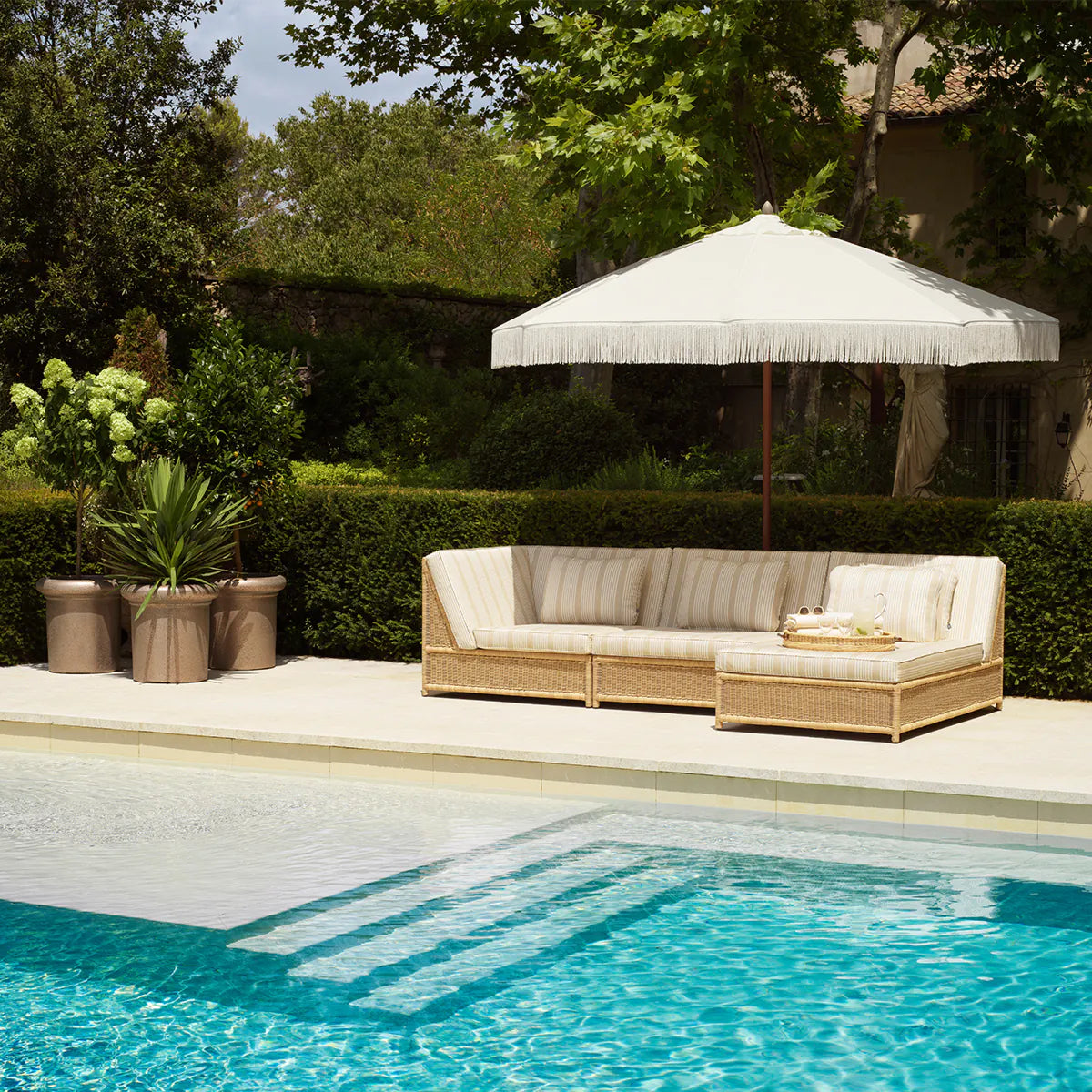 Canapea modulara de exterior Hampton | Mijloc