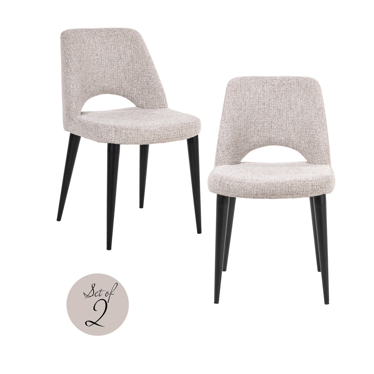 Set de 2 scaune de dining Tabitha