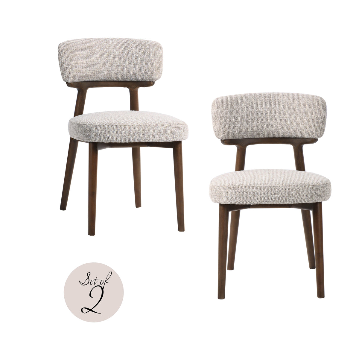 Set de 2 scaune de dining Basker