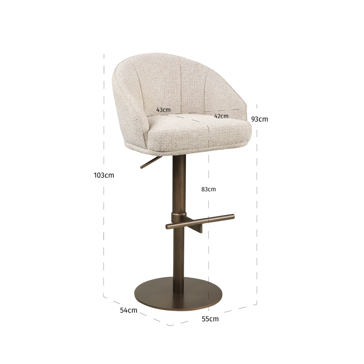 Scaun de bar Beverly