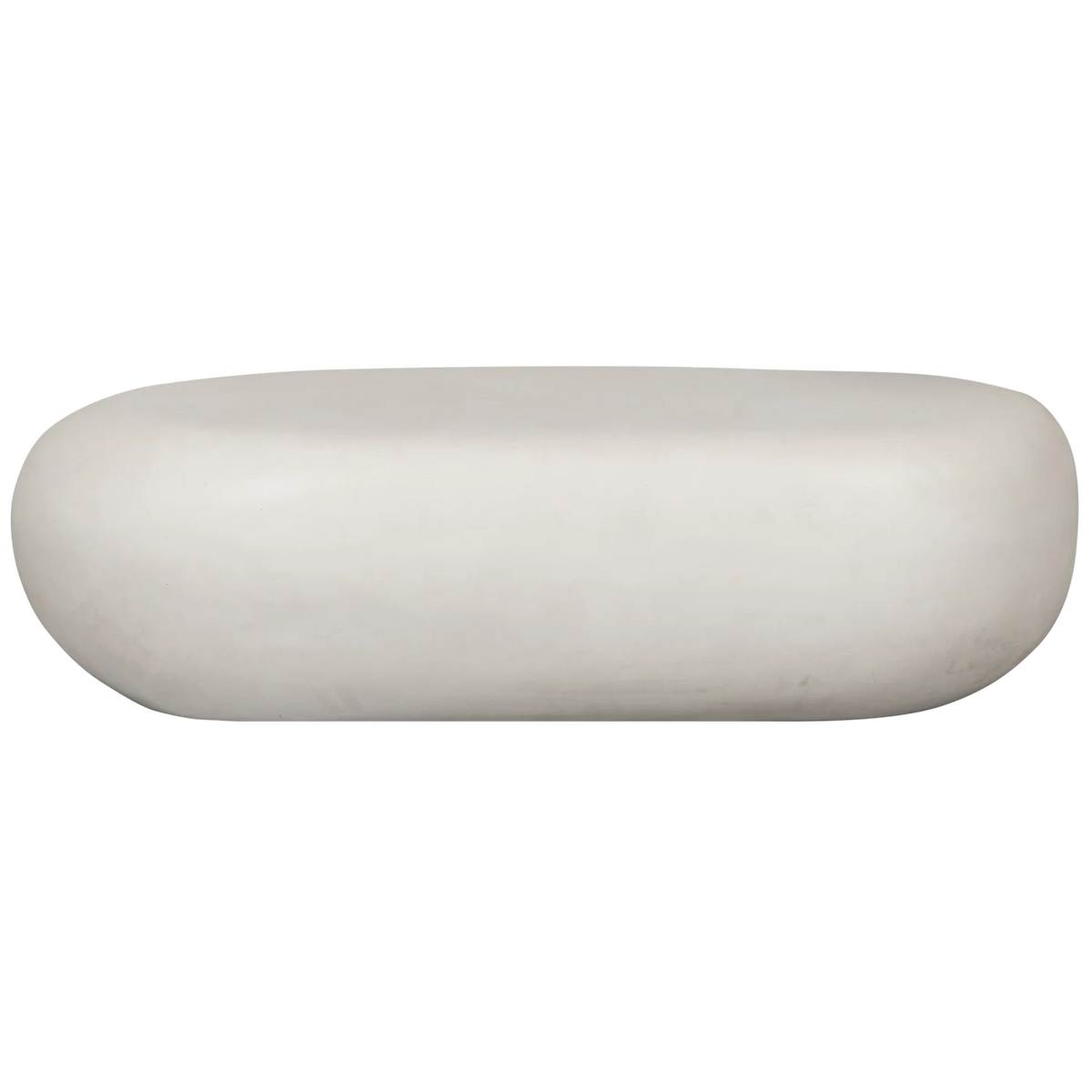 Măsuță albă compozit Pebble