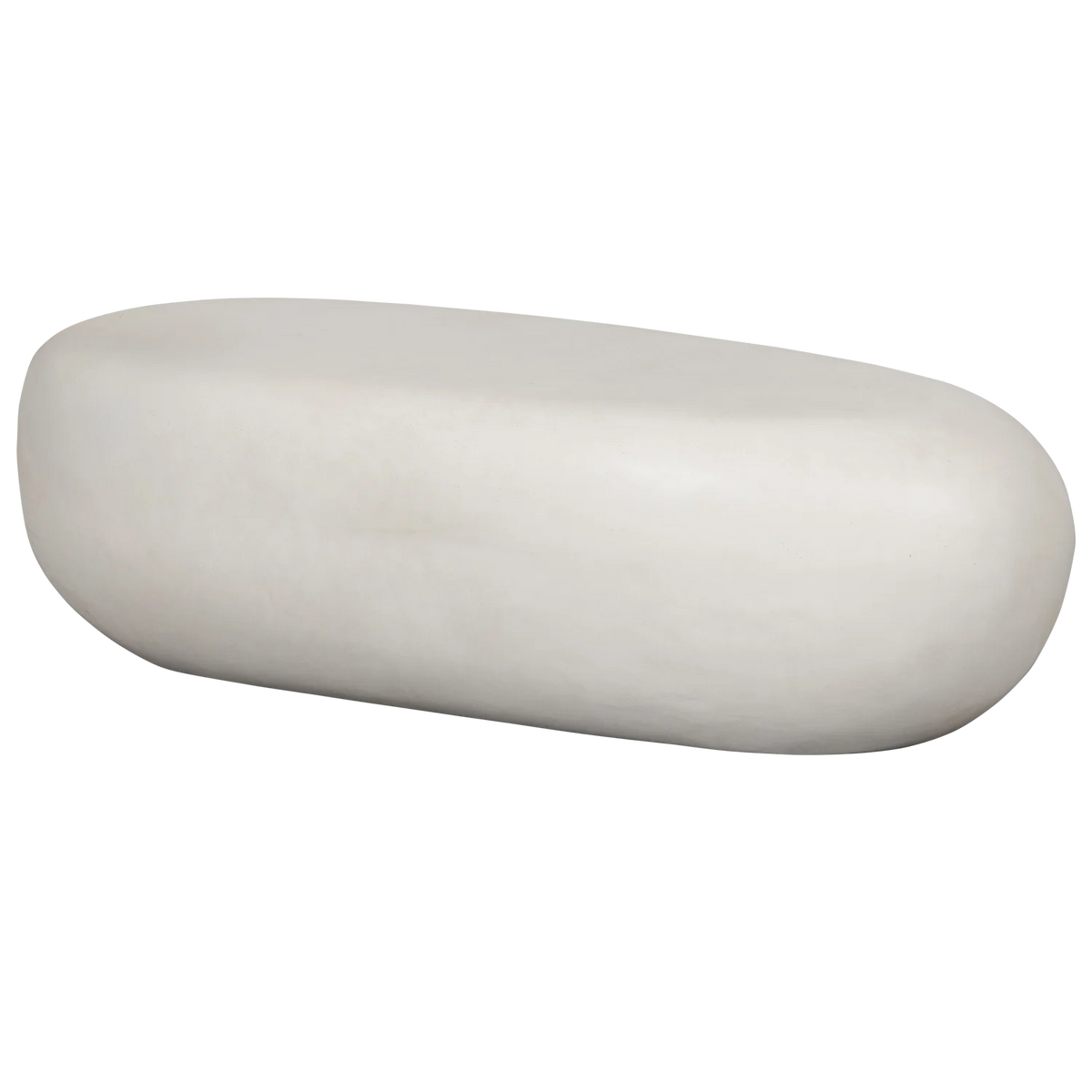 Măsuță albă compozit Pebble