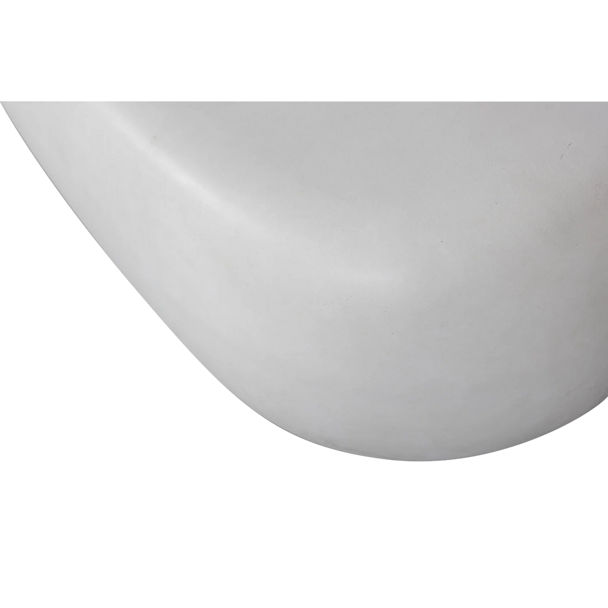 Măsuță albă compozit Pebble