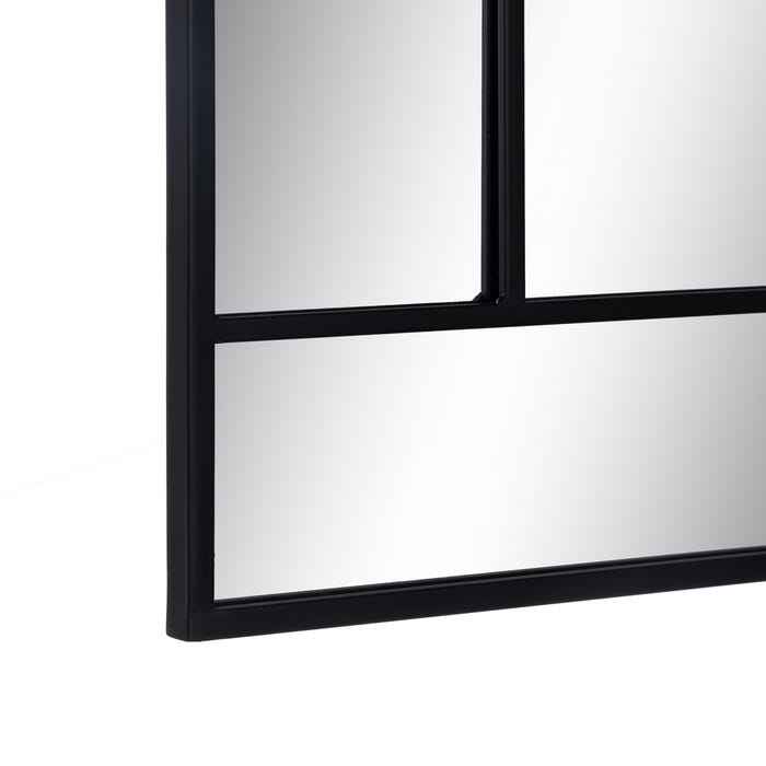 Oglindă cu cadru metalic negru