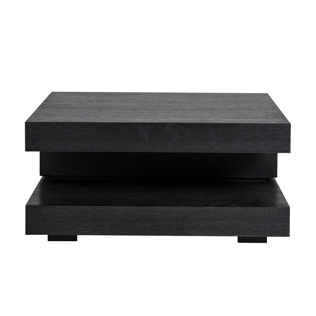 Masa de cafea Oakura neagra 90x90 cm