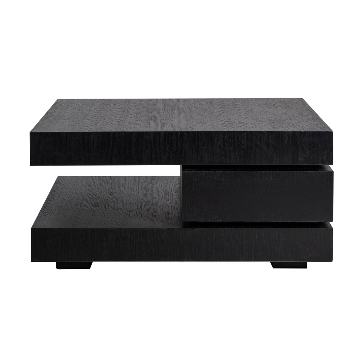 Masa de cafea Oakura neagra 90x90 cm