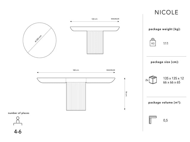 Masa extensibila Nicole natural