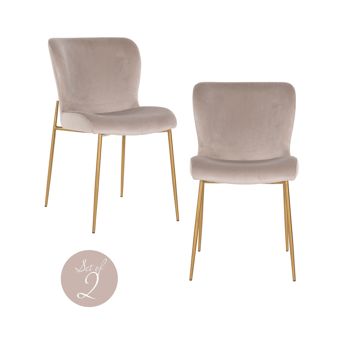 Set de 2 scaune de dining Odessa