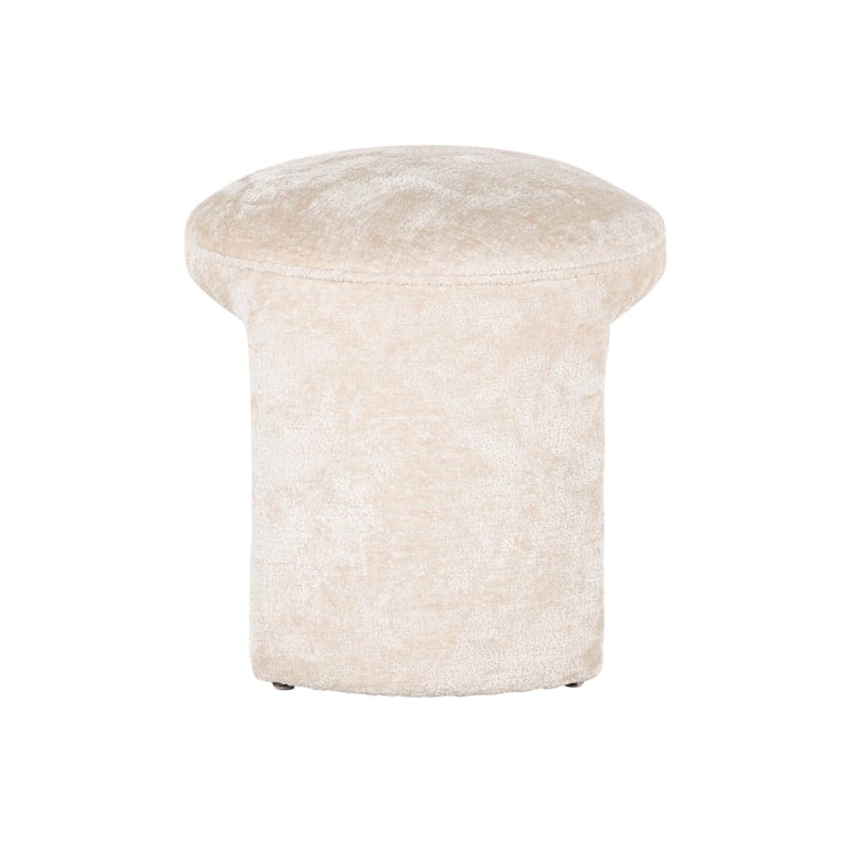 Pouf Fargo chenille alb (Bergen 900 chenille alb)