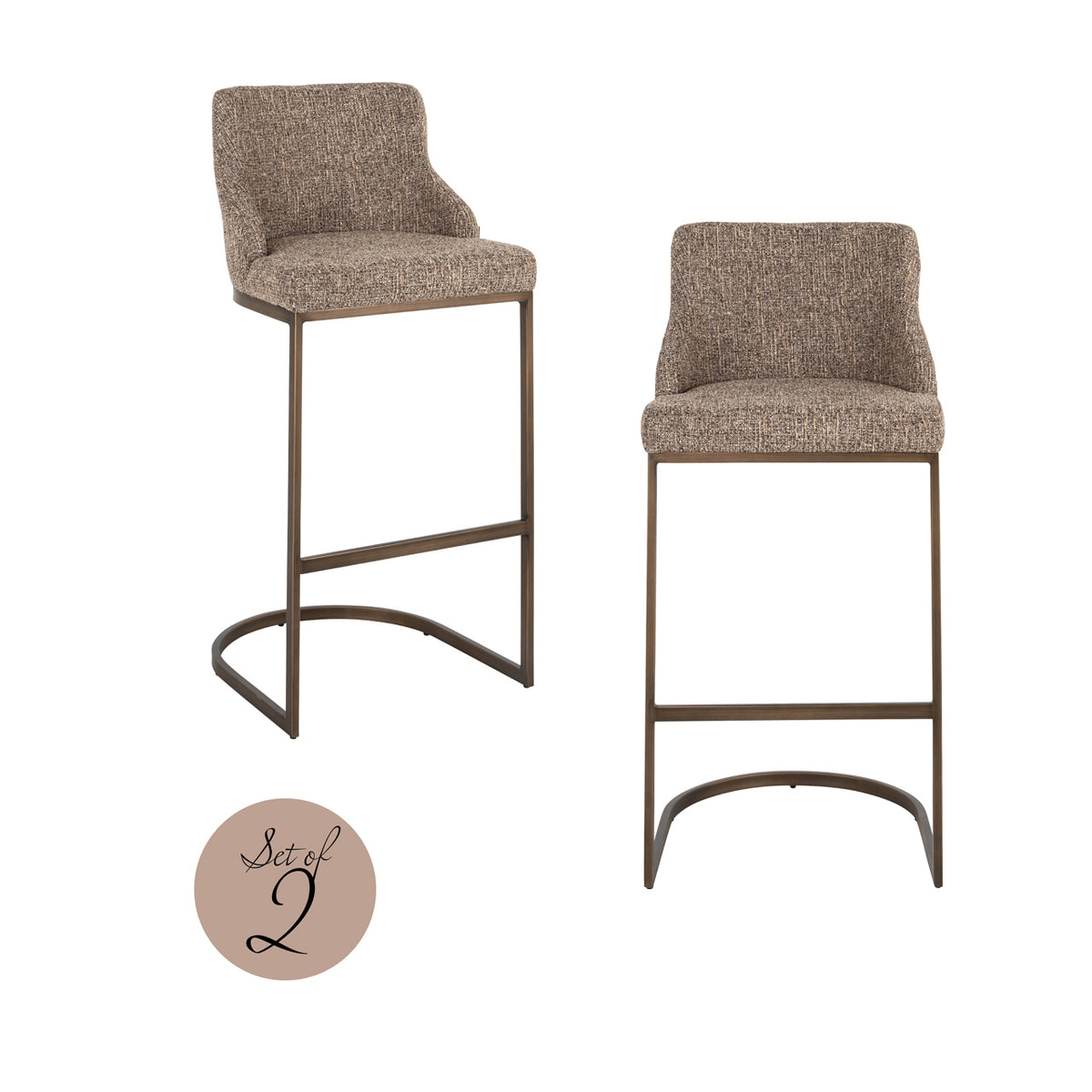 Set de 2 scaune de bar Bolton