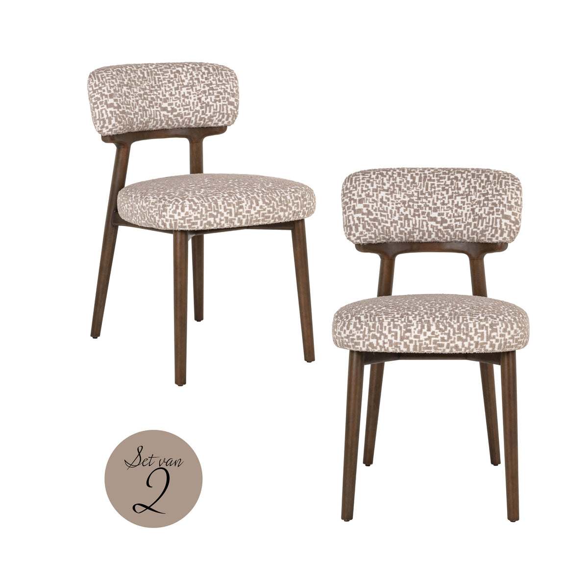 Set de 2 scaune de dining Basker