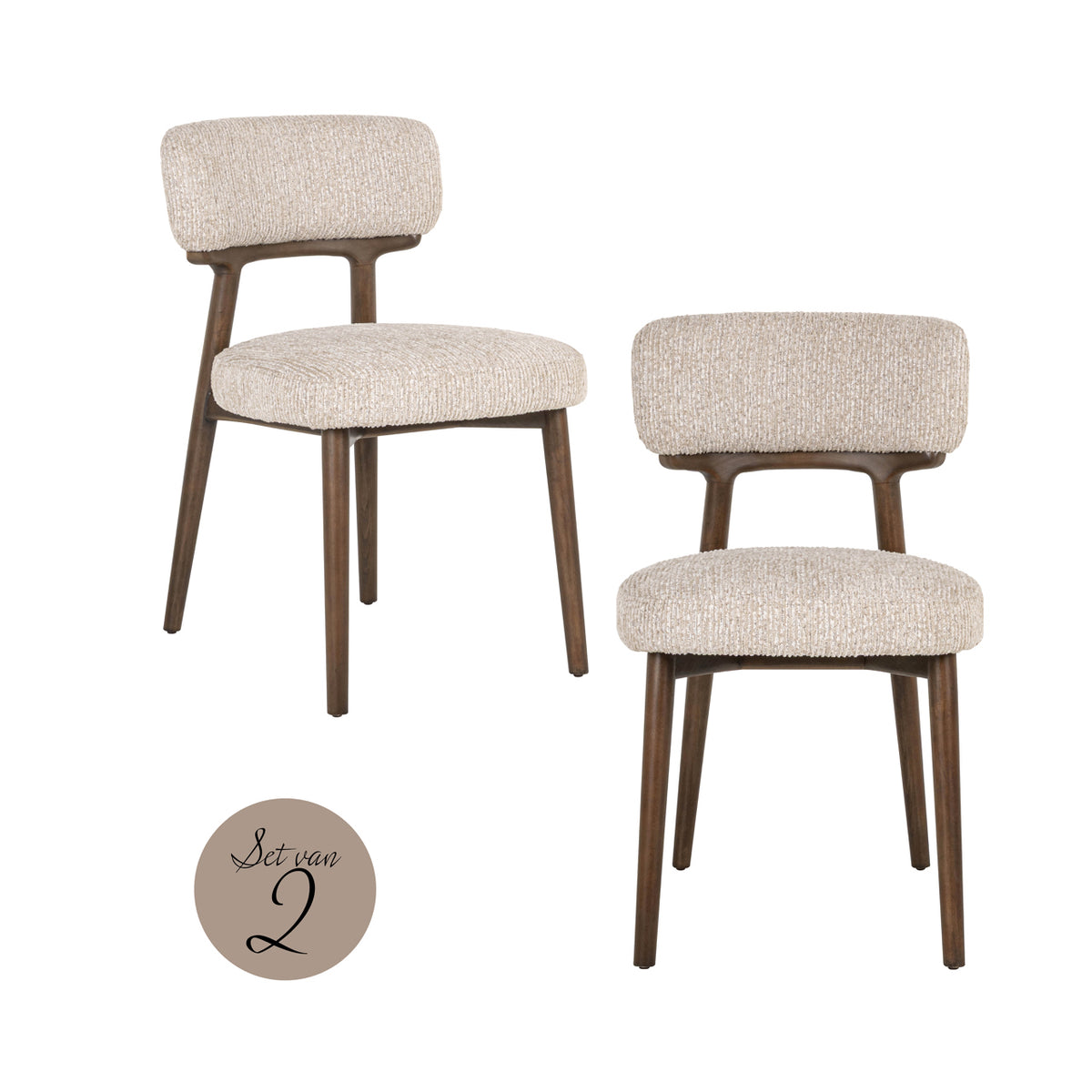 Set de 2 scaune de dining Basker