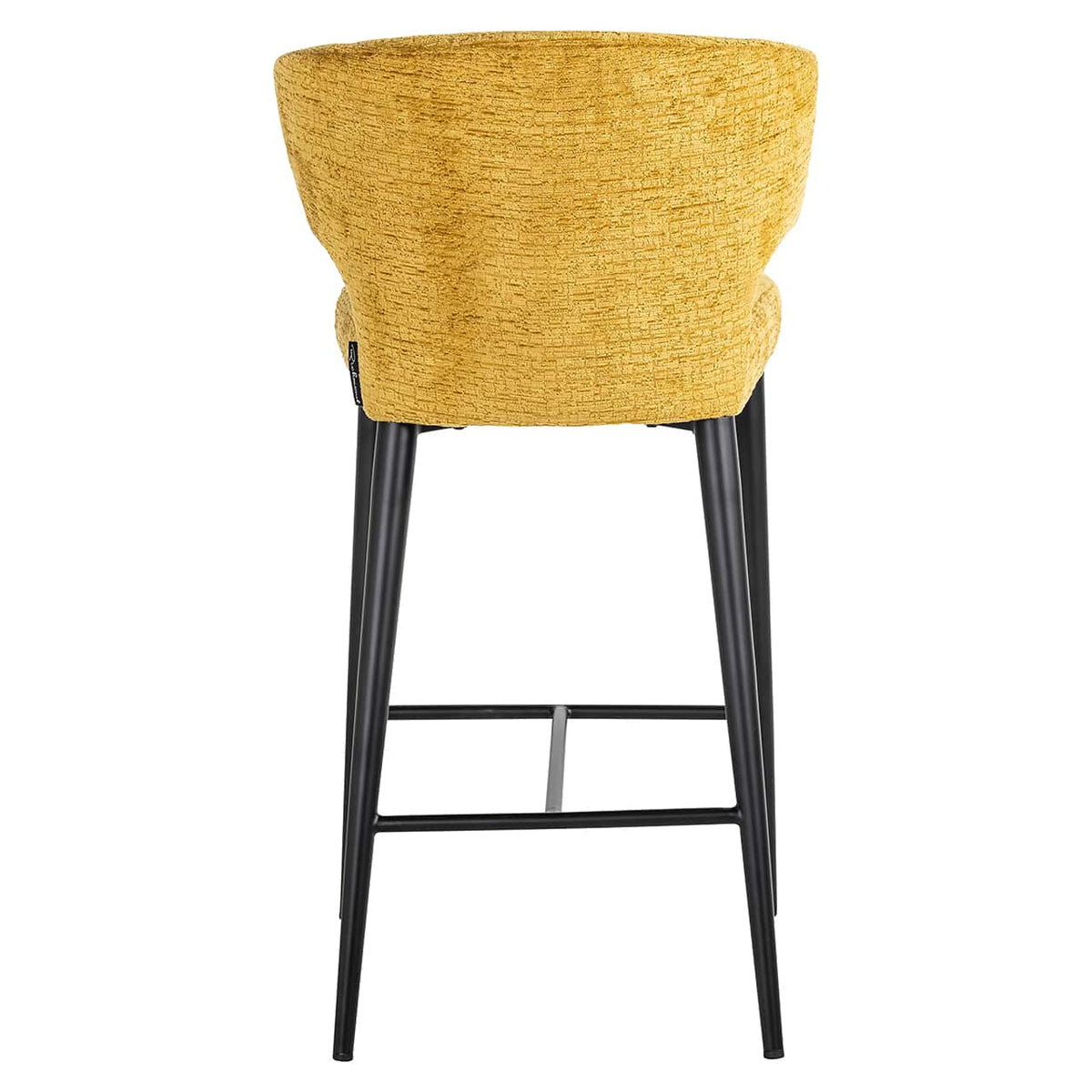 Scaun de bar Taylor mustard l H: 93,5 cm