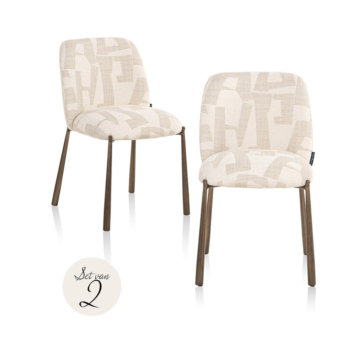 Set de 2 scaune de dining Lana