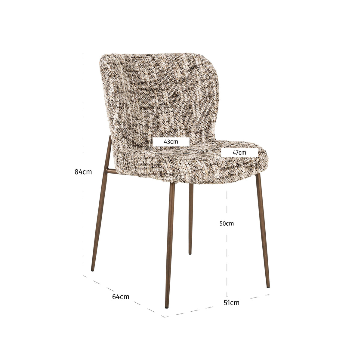 Set de 2 scaune de dining Odarby