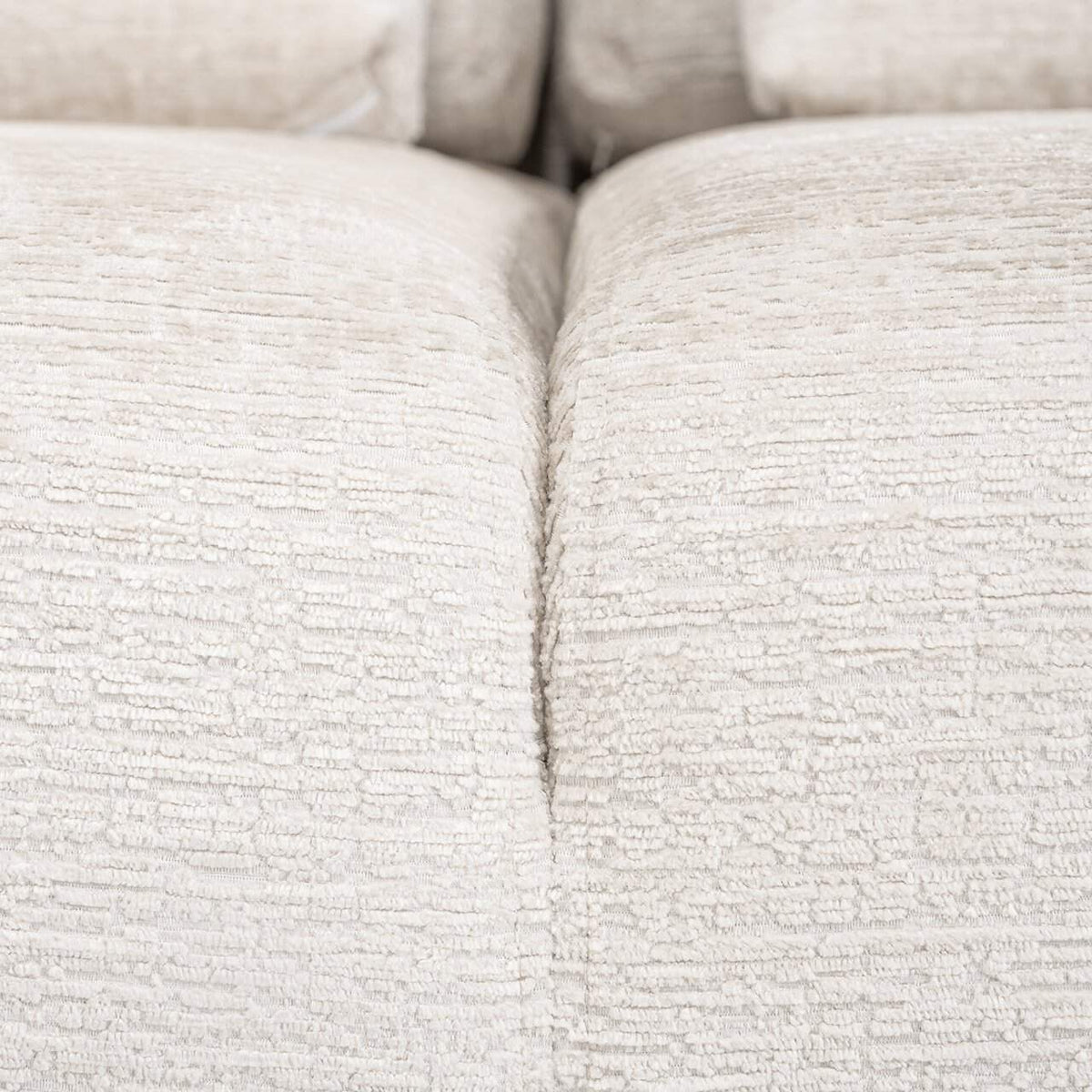 Canapea Lund 3 locuri + pouf stanga crema fuziune (Fusion crema 02)