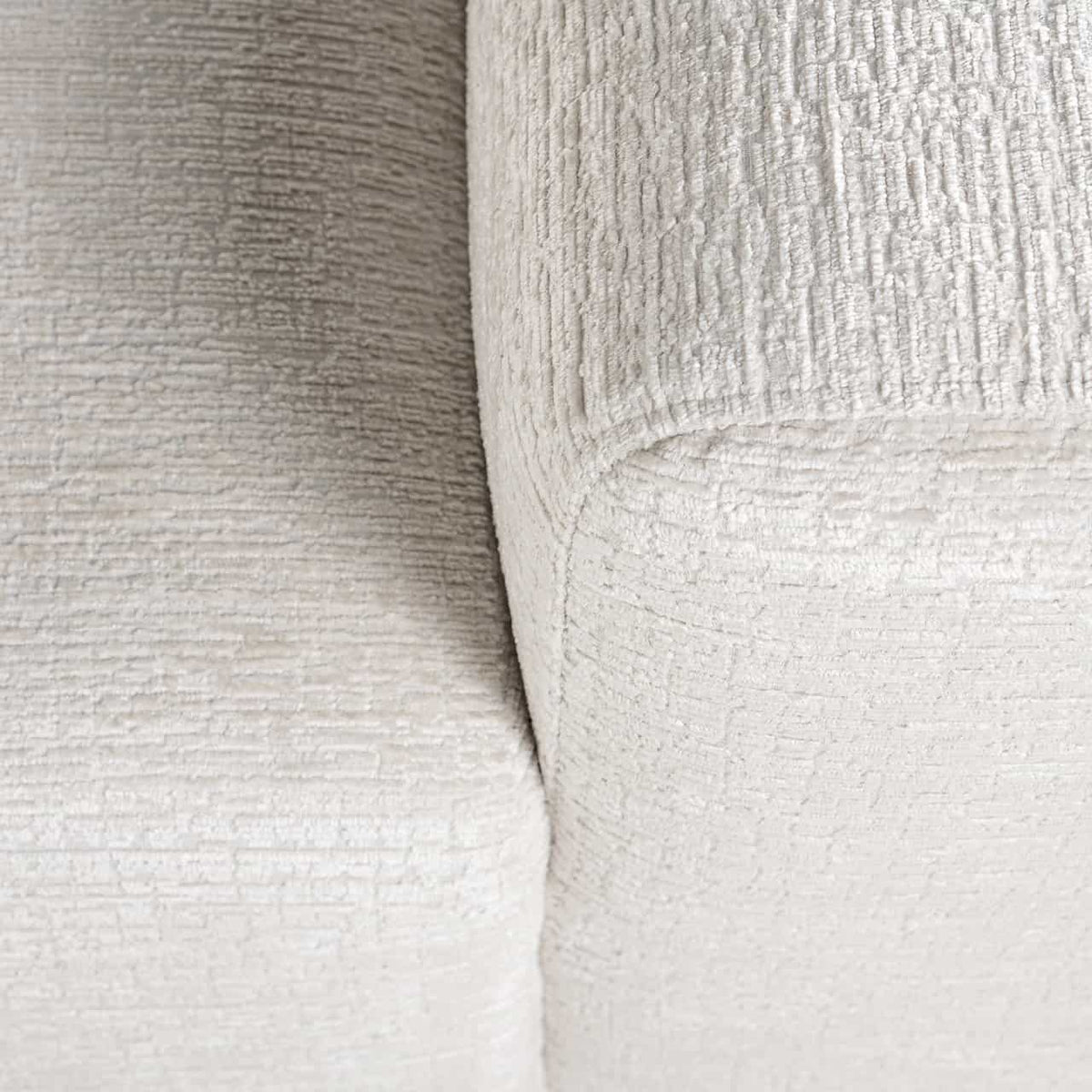 Canapea Lund 3 locuri + pouf stanga crema fuziune (Fusion crema 02)