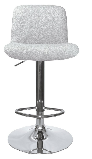 Set 2 scaune de bar Rafael chrome-grey
