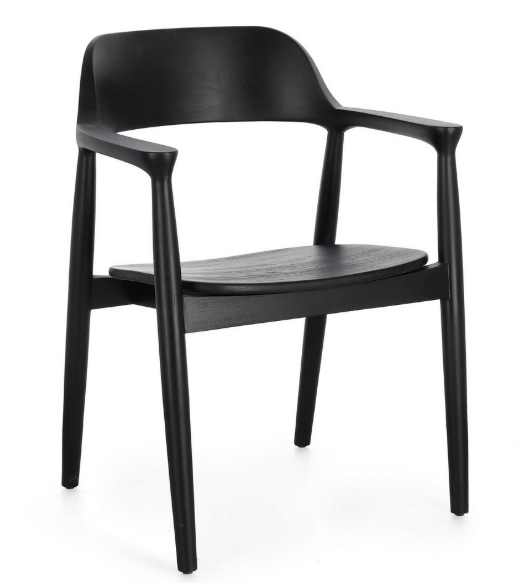 Set de 2 Scaune dining Idris black