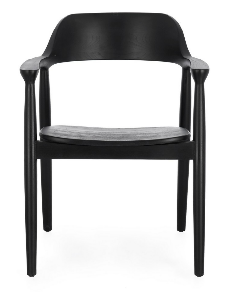 Set de 2 Scaune dining Idris black