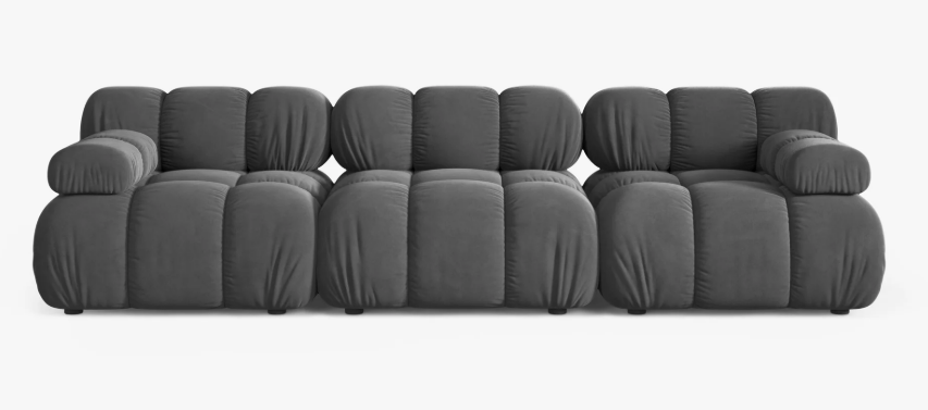 Canapea 3 locuri Bellis | Velvet(Venus)