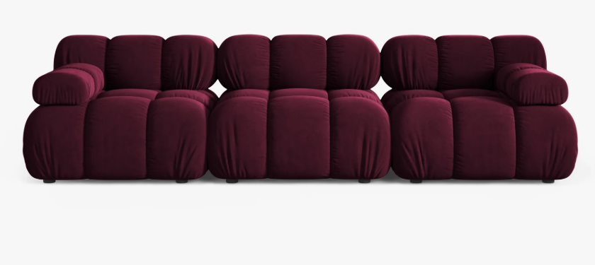 Canapea 3 locuri Bellis | Velvet(Venus)