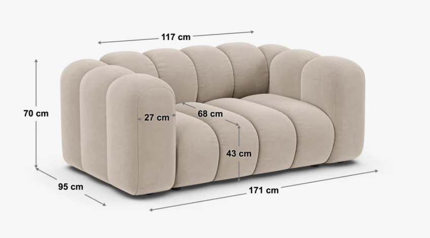 Canapea Lupine 2 locuri | Chenille