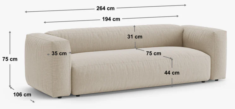 Canapea Martina 3 locuri | Boucle