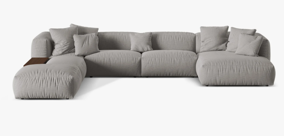 Canapea panoramica Martina | Catifea reiata