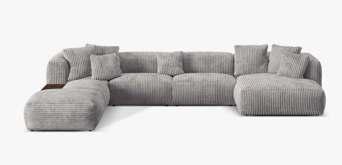 Canapea panoramica Martina | Catifea reiata