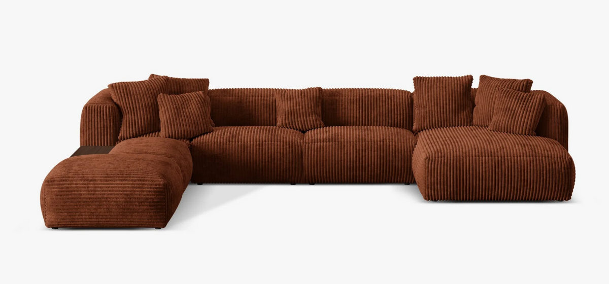 Canapea panoramica Martina | Catifea reiata