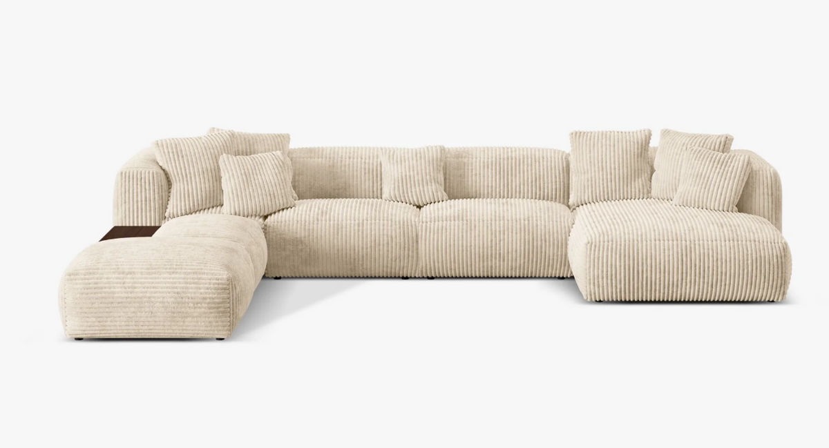 Canapea panoramica Martina | Catifea reiata