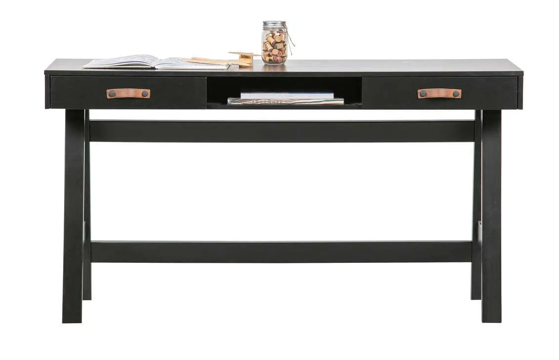 Birou lemn pin negru Dian