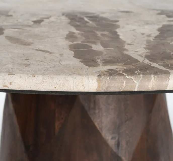 Masa dining MARBLE 120x120x77 cm