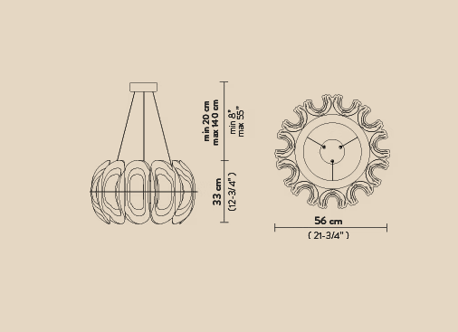 Candelabru Fiordlys Round