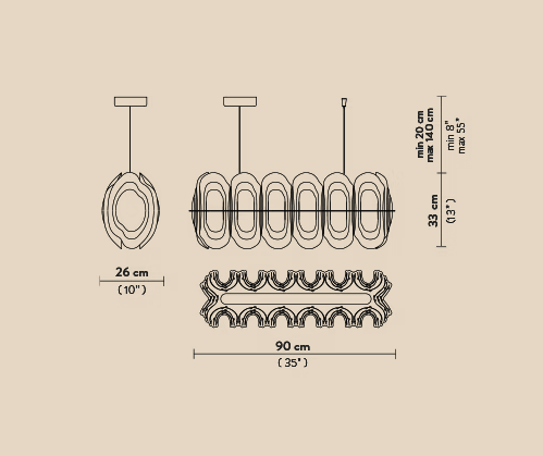 Candelabru Fiordlys Linear