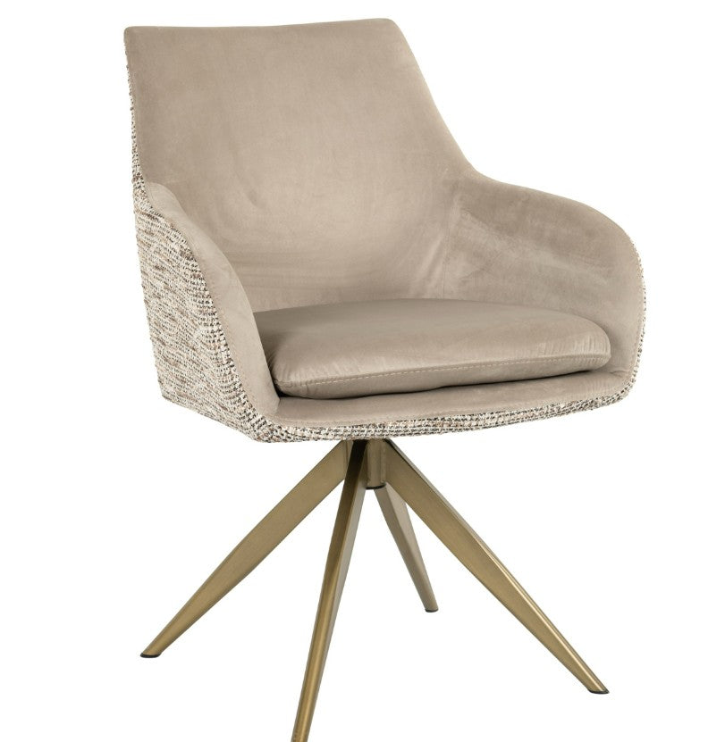 Scaun de dining Lisonne, culoare trendy nature