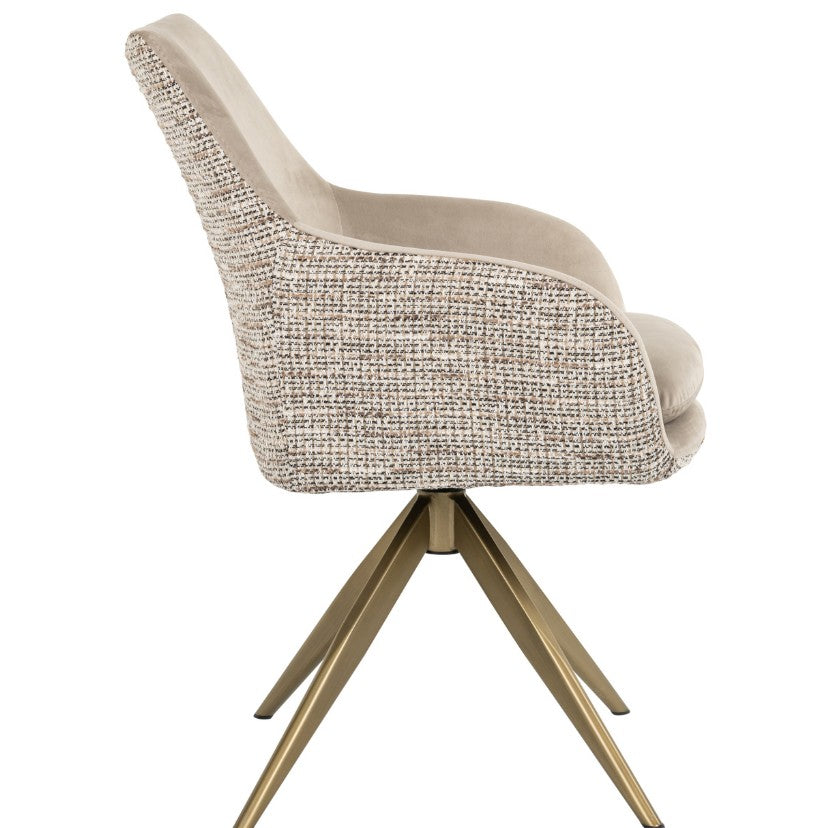 Scaun de dining Lisonne, culoare trendy nature