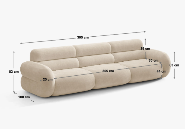 Canapea Neo 4 locuri | Boucle