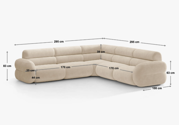 Coltar Neo 295 x 295 cm | Chenille