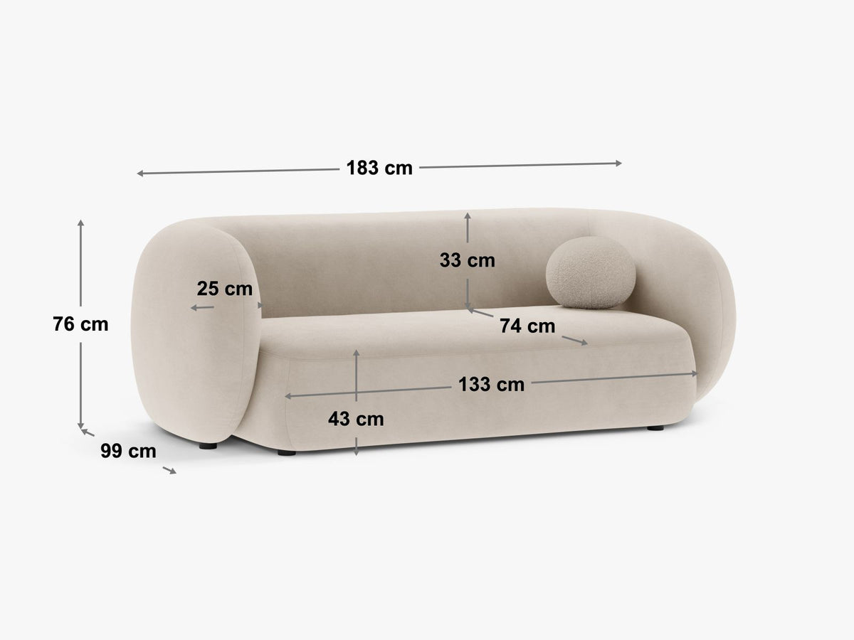 Canapea Kate 2 locuri | Tesatura structurata