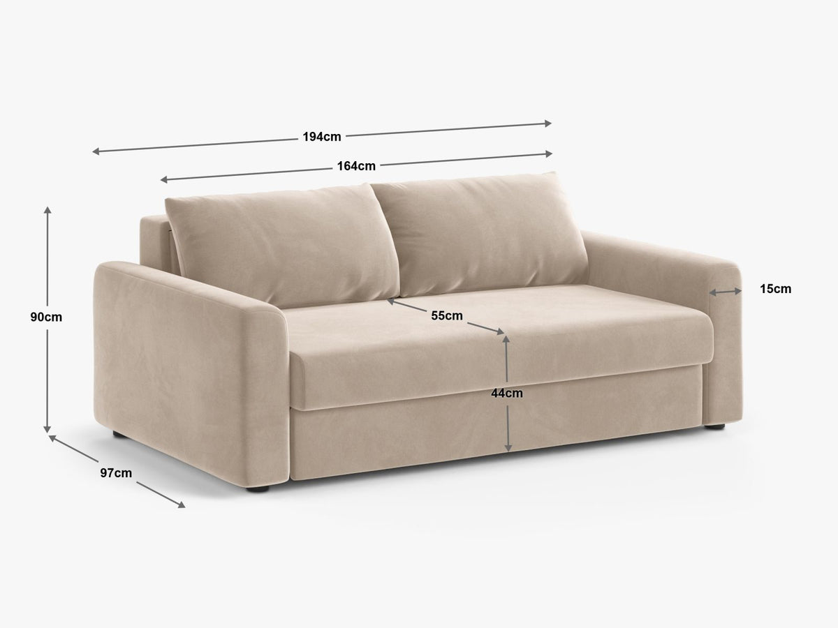Canapea Extensibila David 3 Locuri | Catifea