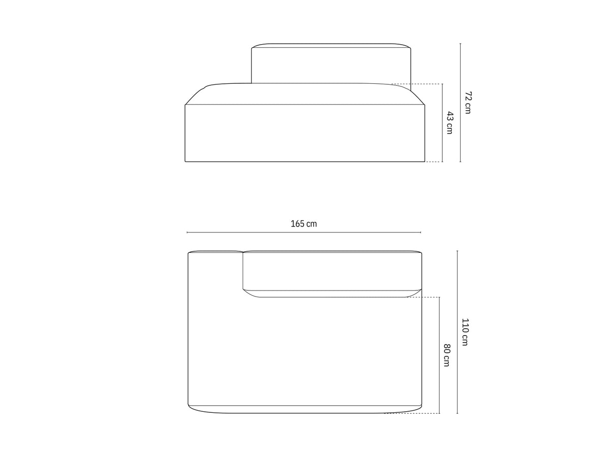Modul canapea NURIA | Tesatura structurata