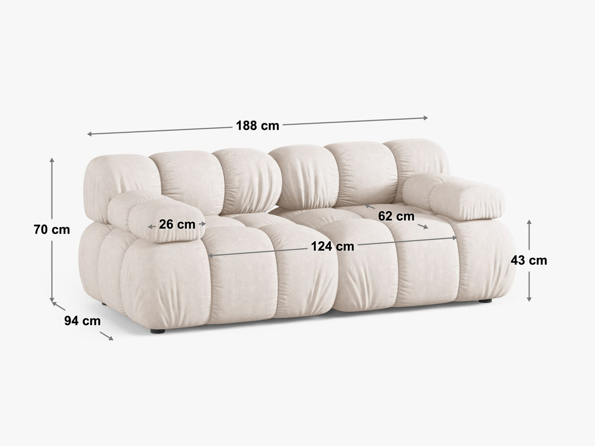 Canapea Bellis 2 locuri | Boucle